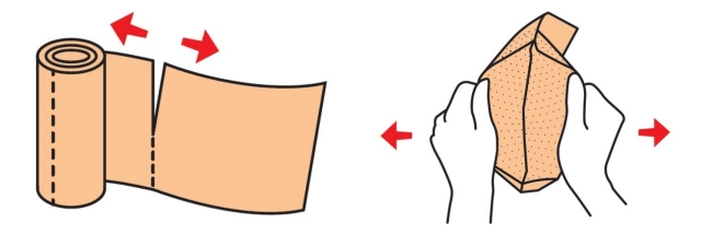 ひも付き水切り袋の使い方