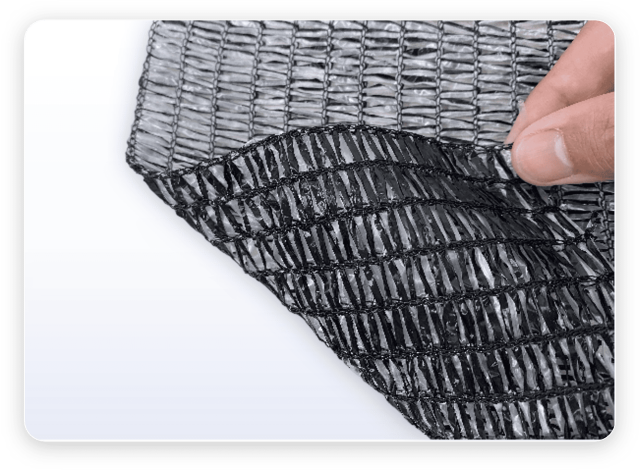 ホワイト＆ブラックの遮光ネット サムネイル